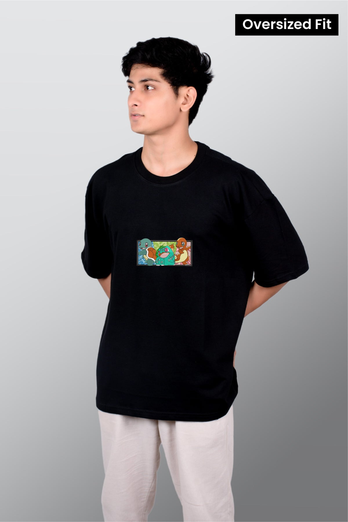 Balbasaur Charmendar Squirtel Embroidered T-shirt