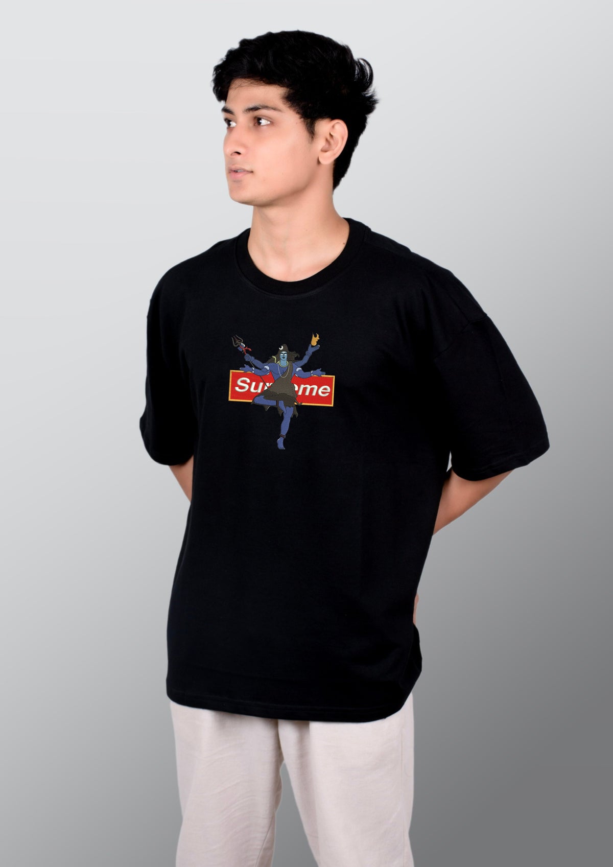 Mahadev Embroidered T-Shirt