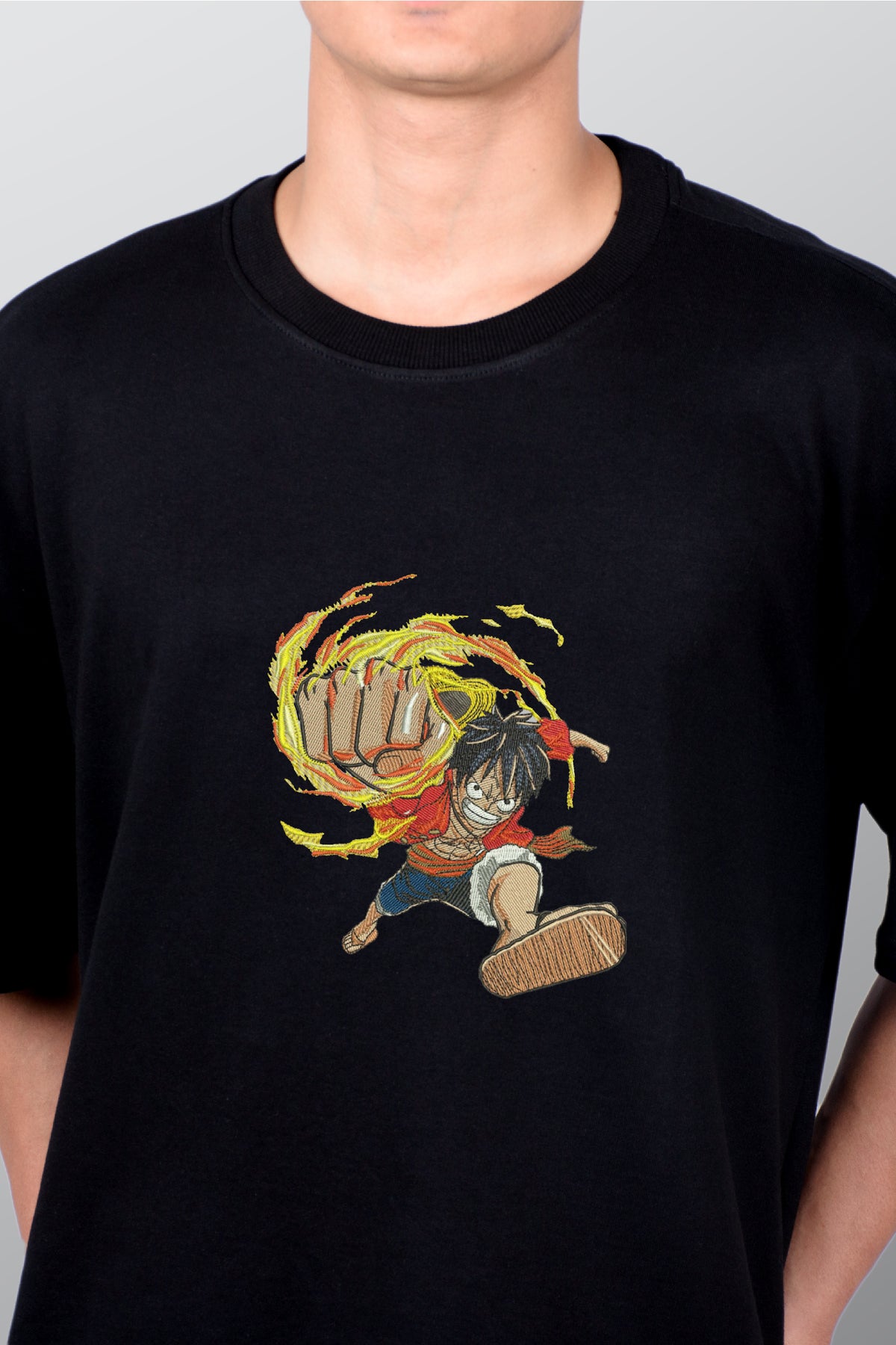 Luffy Monkey 2 Embroidered T-shirt