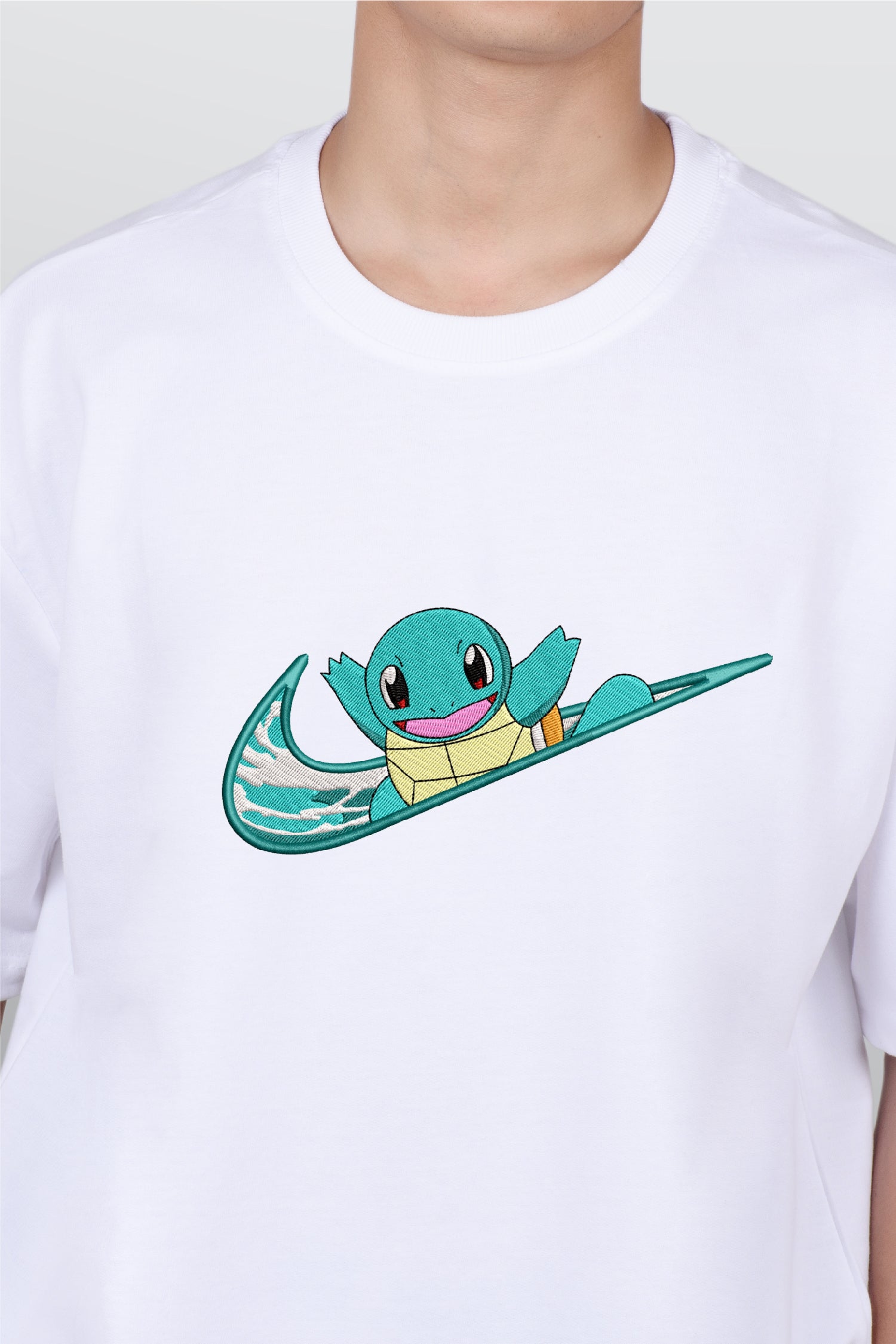 Squirtel Embroidered T-shirt Pokemon
