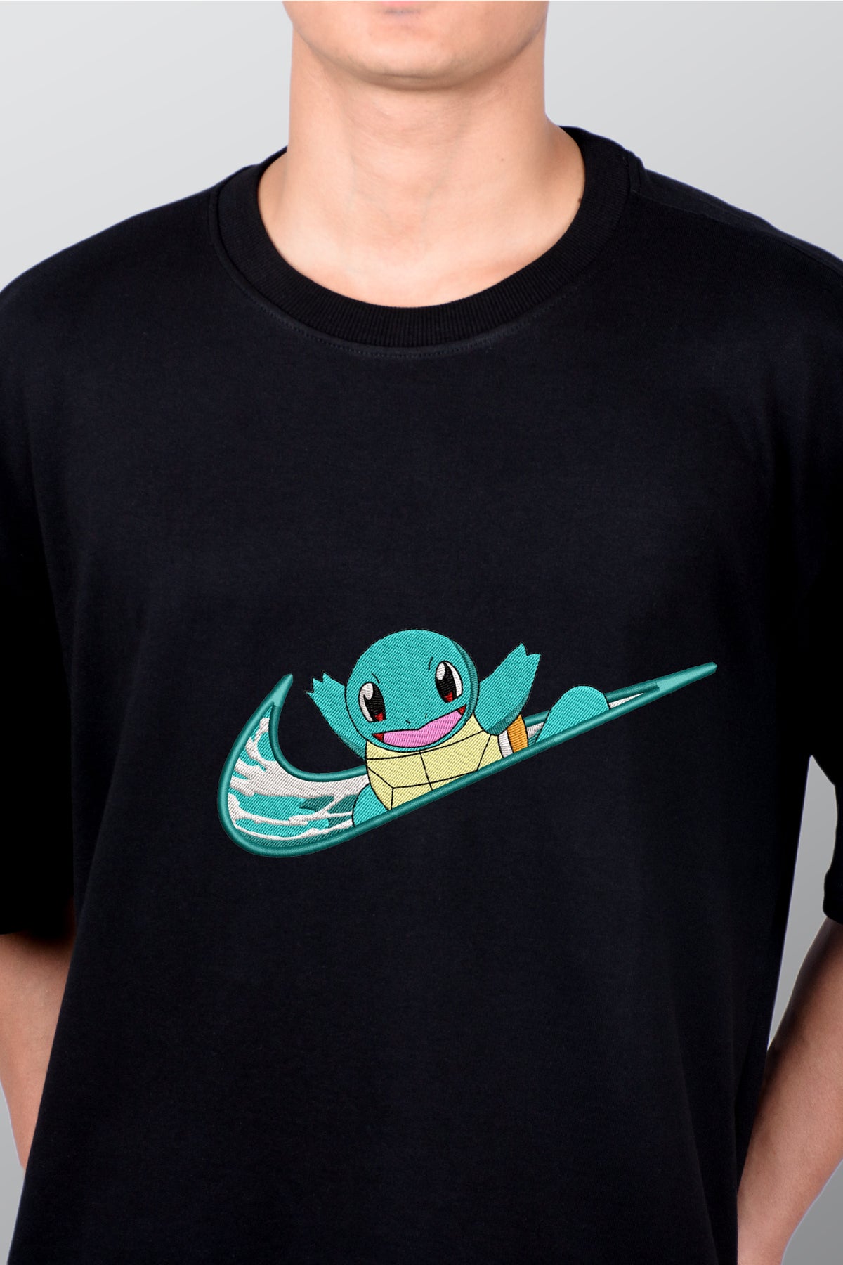 Squirtel Embroidered T-shirt Pokemon